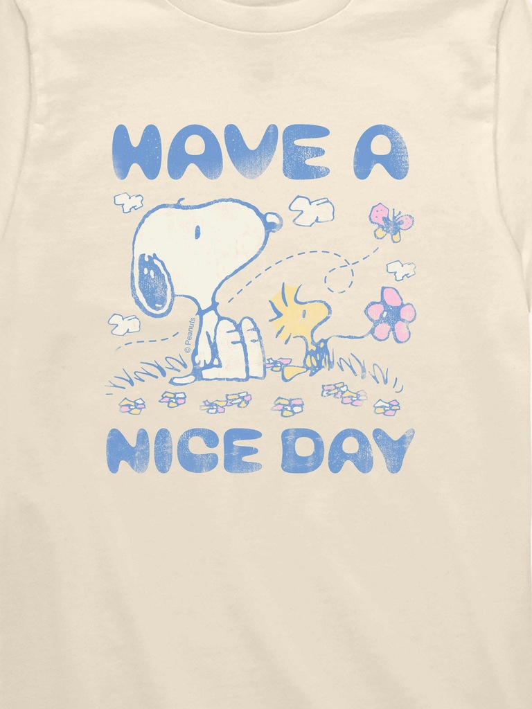 Peanuts Snoopy And Woodstock Have A Nice Day Short Sleeve Graphic T-Shirt For Toddler