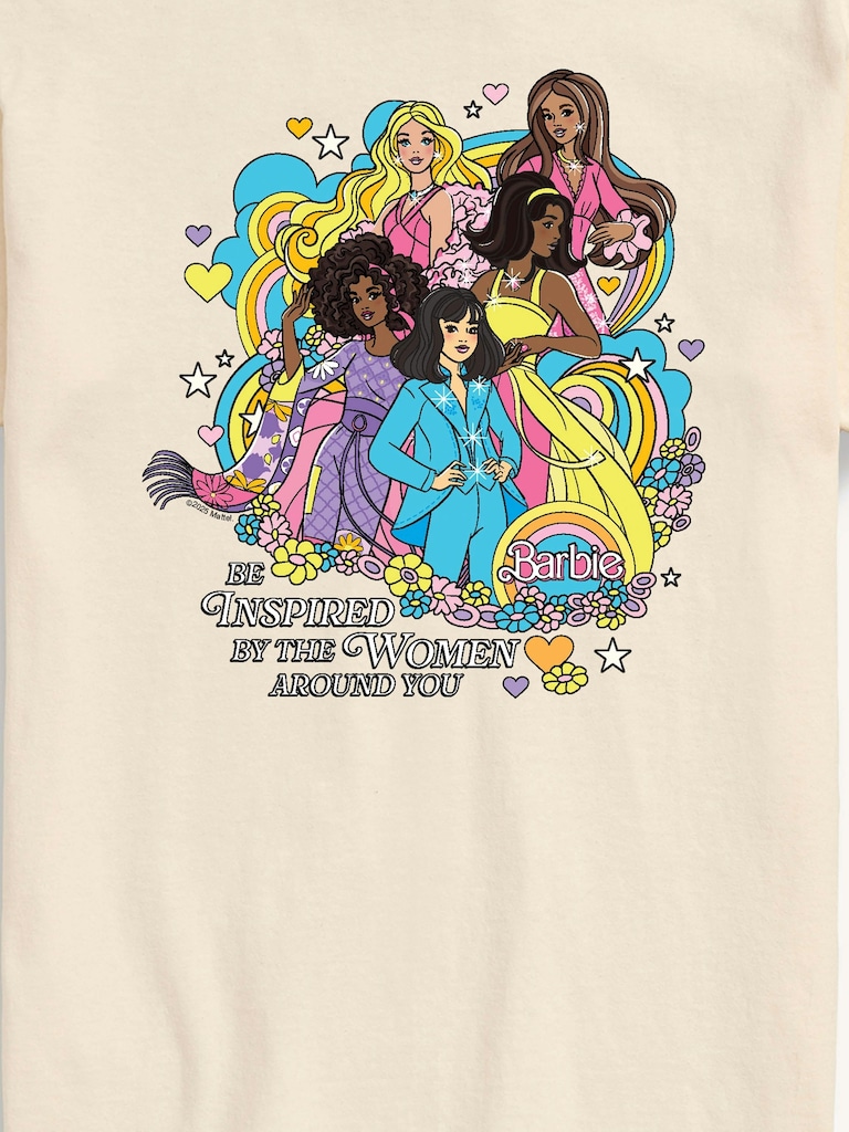 Barbie Inspire Women Short Sleeve Graphic T-Shirt