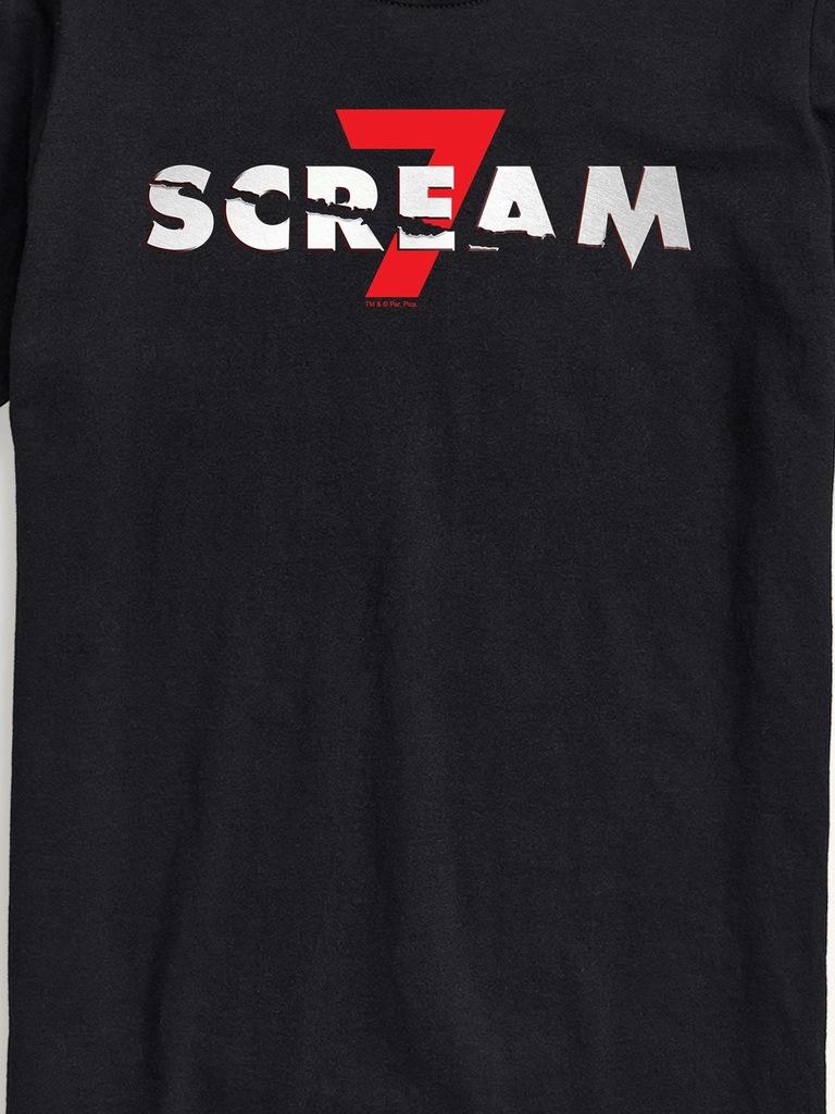 Scream 7 Logo Short Sleeve Graphic T-Shirt