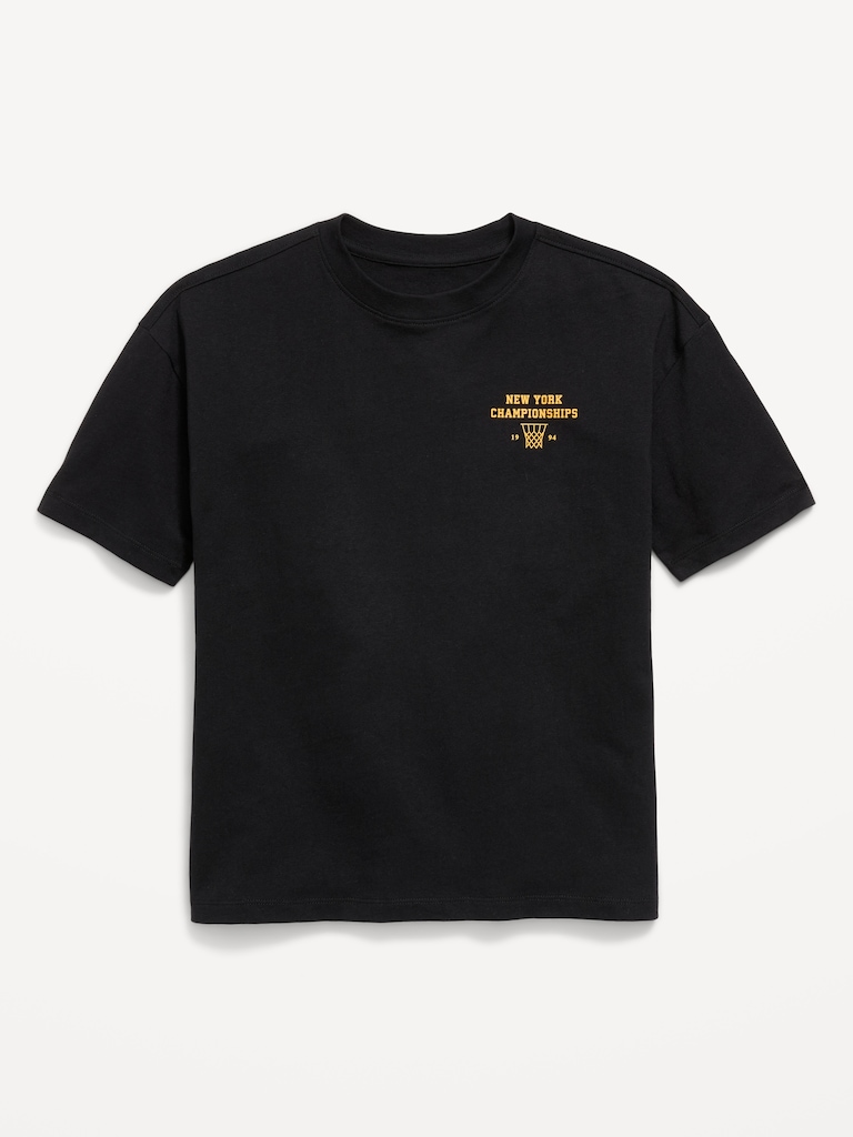 Oversized Short-Sleeve Graphic T-Shirt for Boys