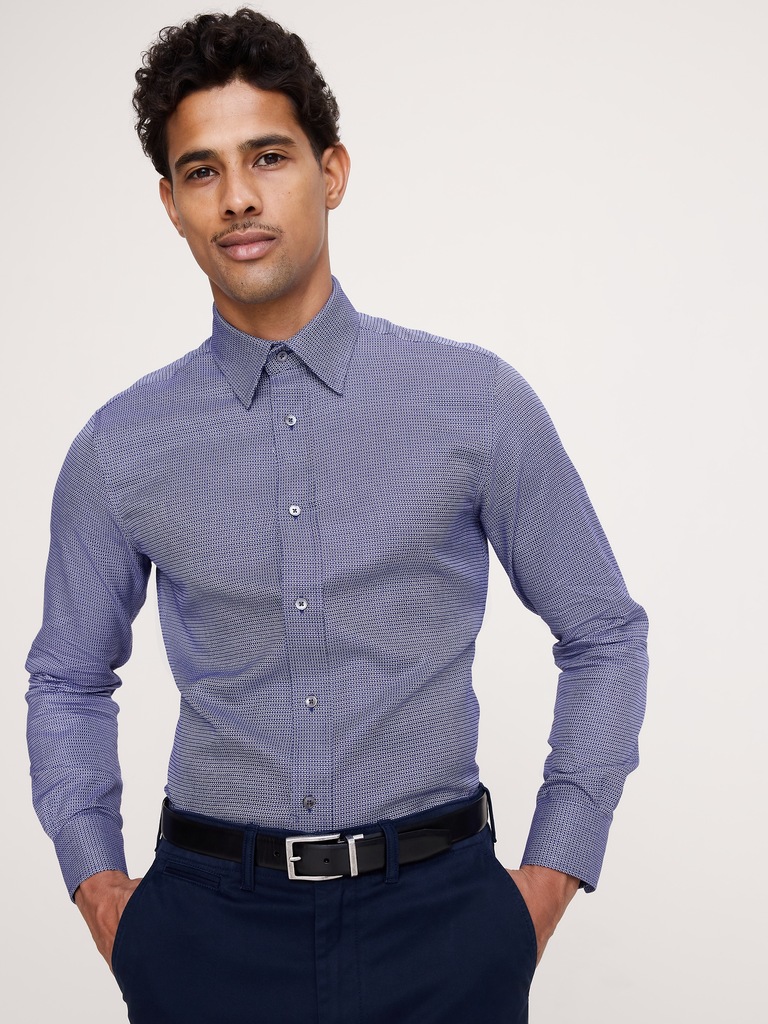 Slim-Fit Wrinkle-Resistant Dress Shirt