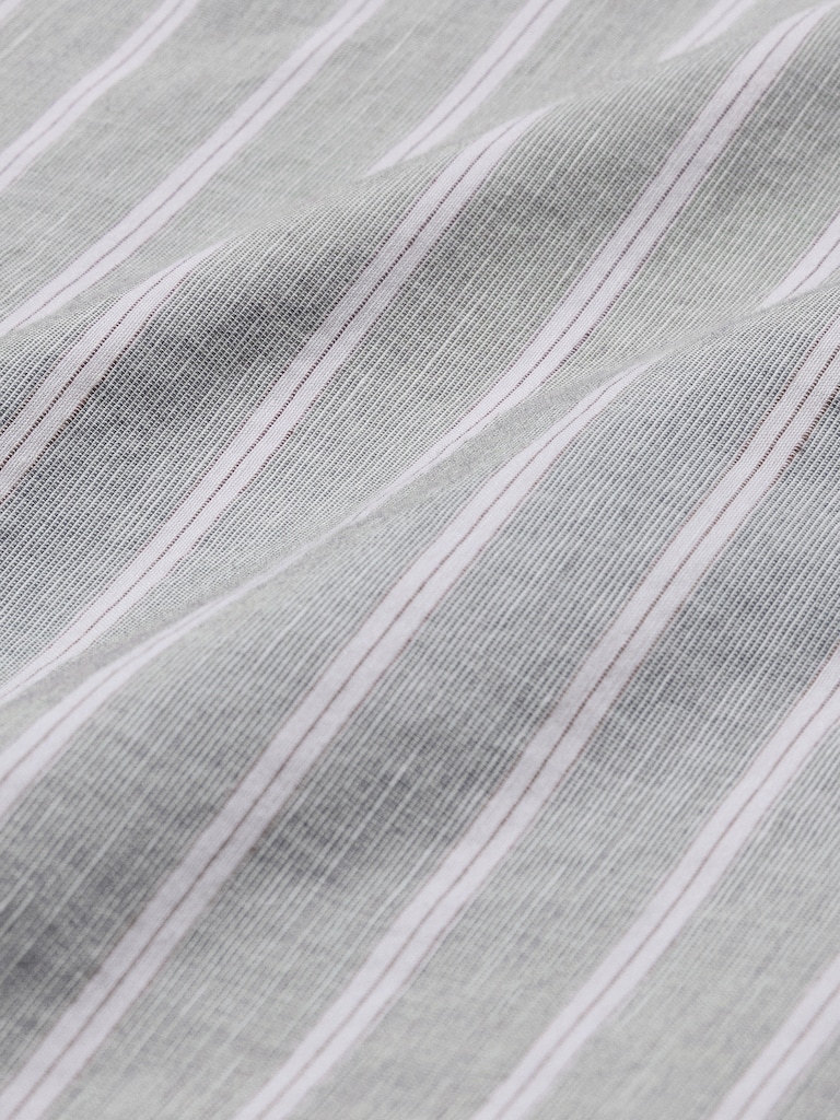 Slim-Fit Linen-Cotton Dress Shirt