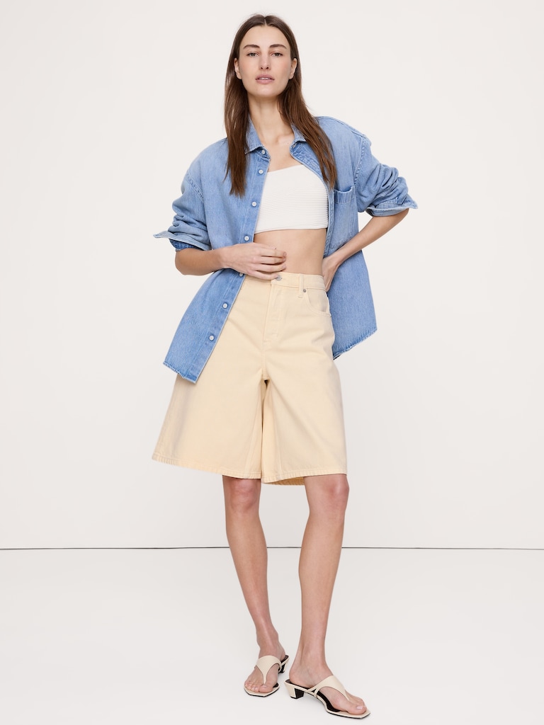 11" Denim Bermuda Short