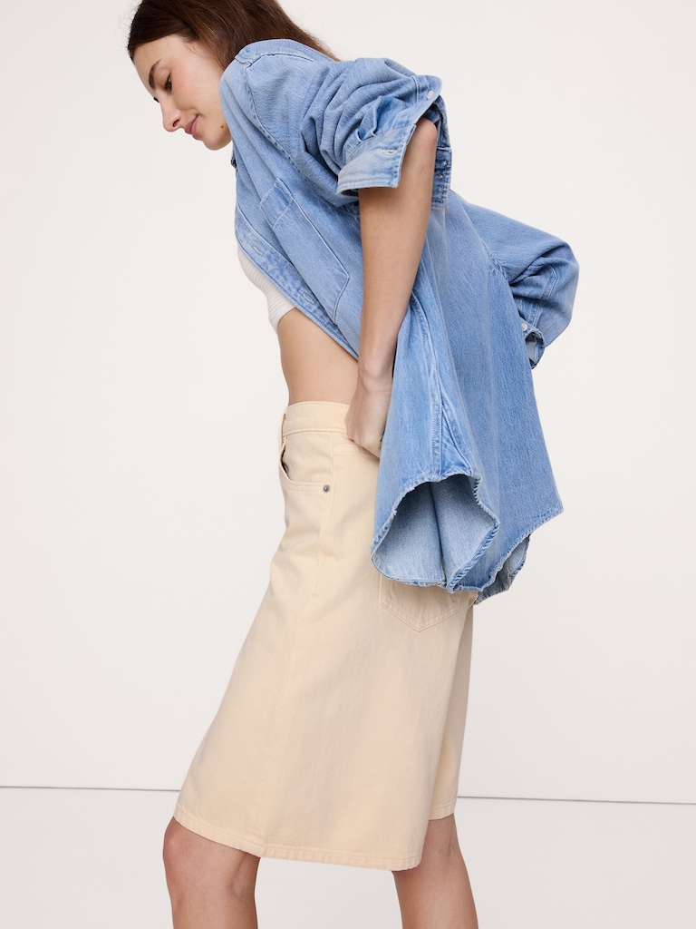 11" Denim Bermuda Short