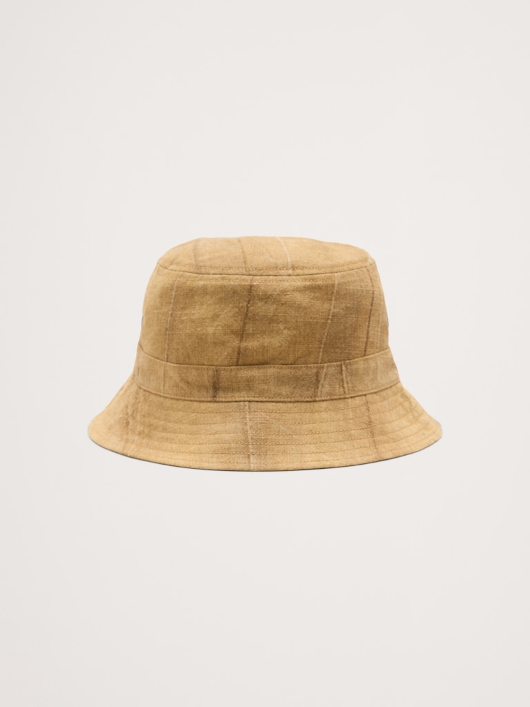 Textured Ramie-Cotton Bucket Hat