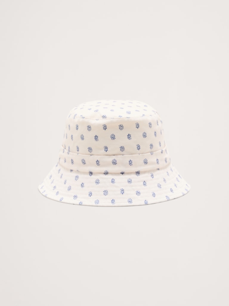 Chapeau cloche en coton avec lien