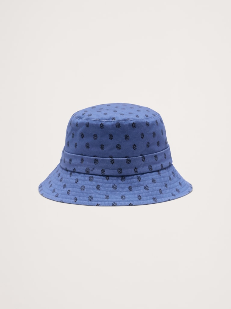 Chapeau cloche en coton avec lien