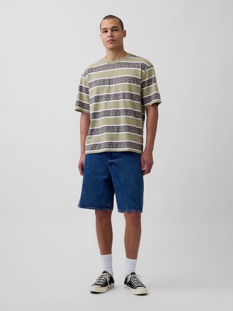 Keith Haring Oversized Stripe T-Shirt