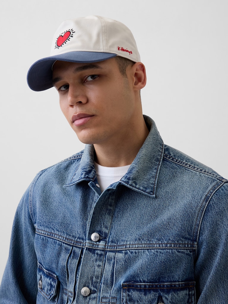 Keith Haring Heart Baseball Hat