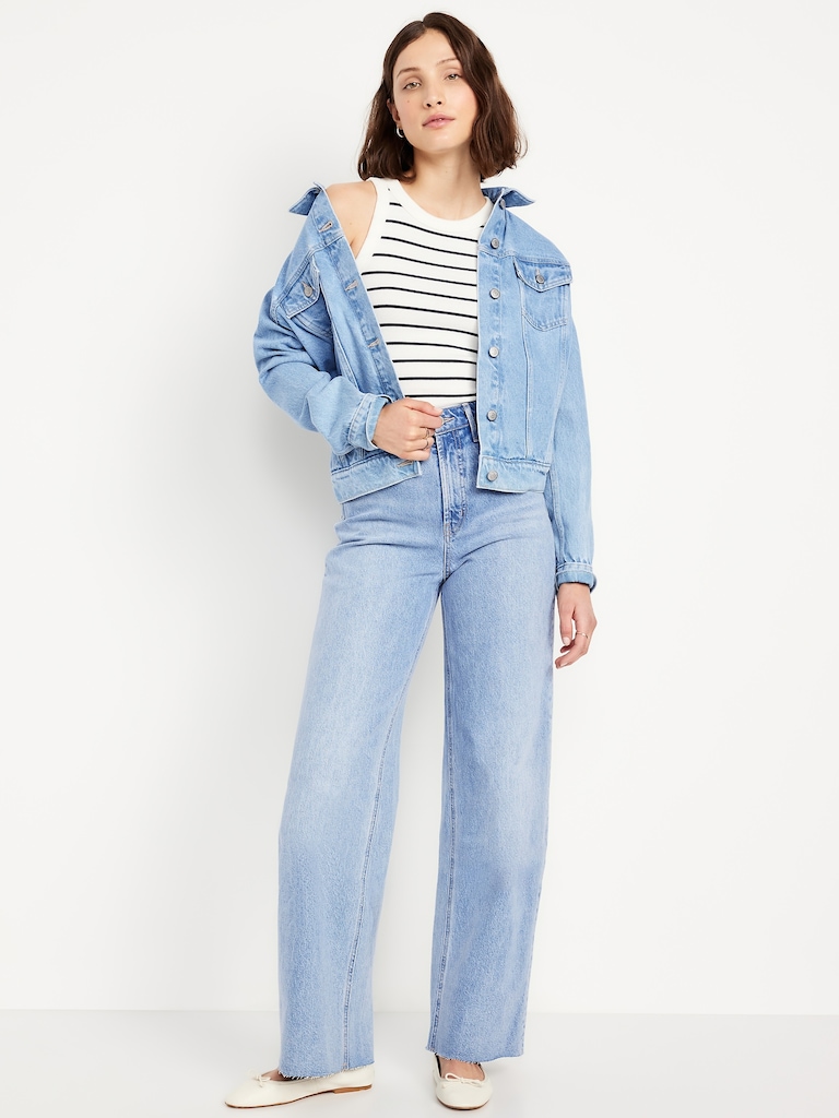 Extra High-Waisted Wide-Leg Jeans