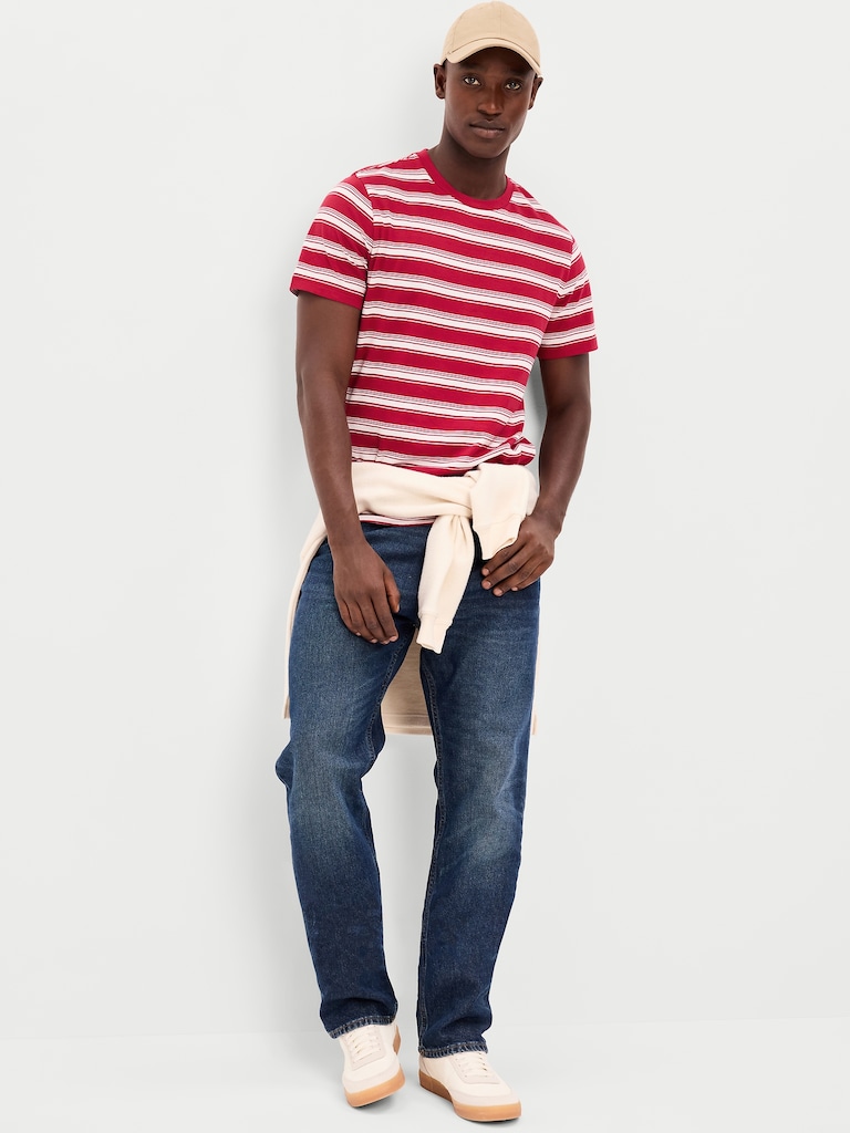 Crew-Neck Striped T-Shirt