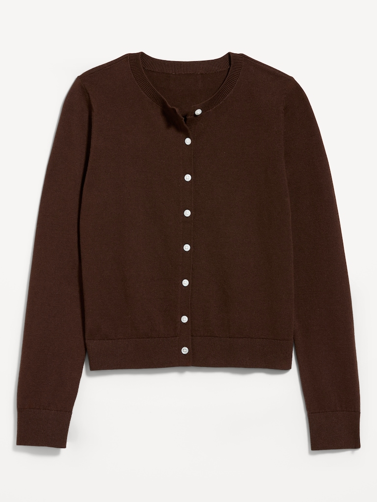 SoSoft Lite Cropped Crew-Neck Cardigan