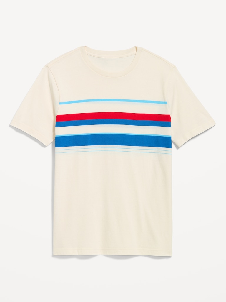 Crew-Neck Striped T-Shirt