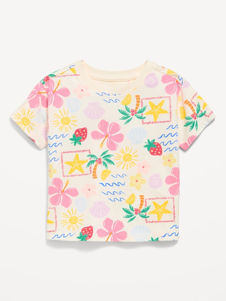 Printed Short-Sleeve T-Shirt for Toddler Girls