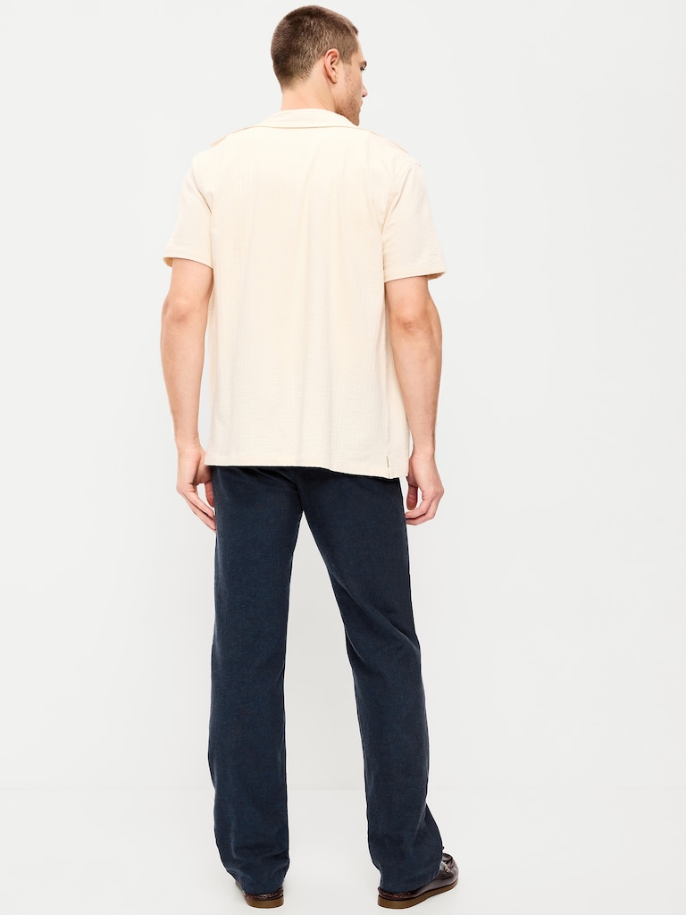 90's Straight-Fit Linen-Blend Dress Pants