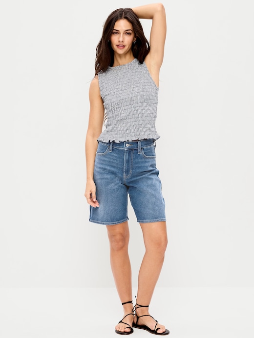 High High-Waisted Wow Jean Shorts -- 9-inch inseam on clearance at Old Navy — 55% off