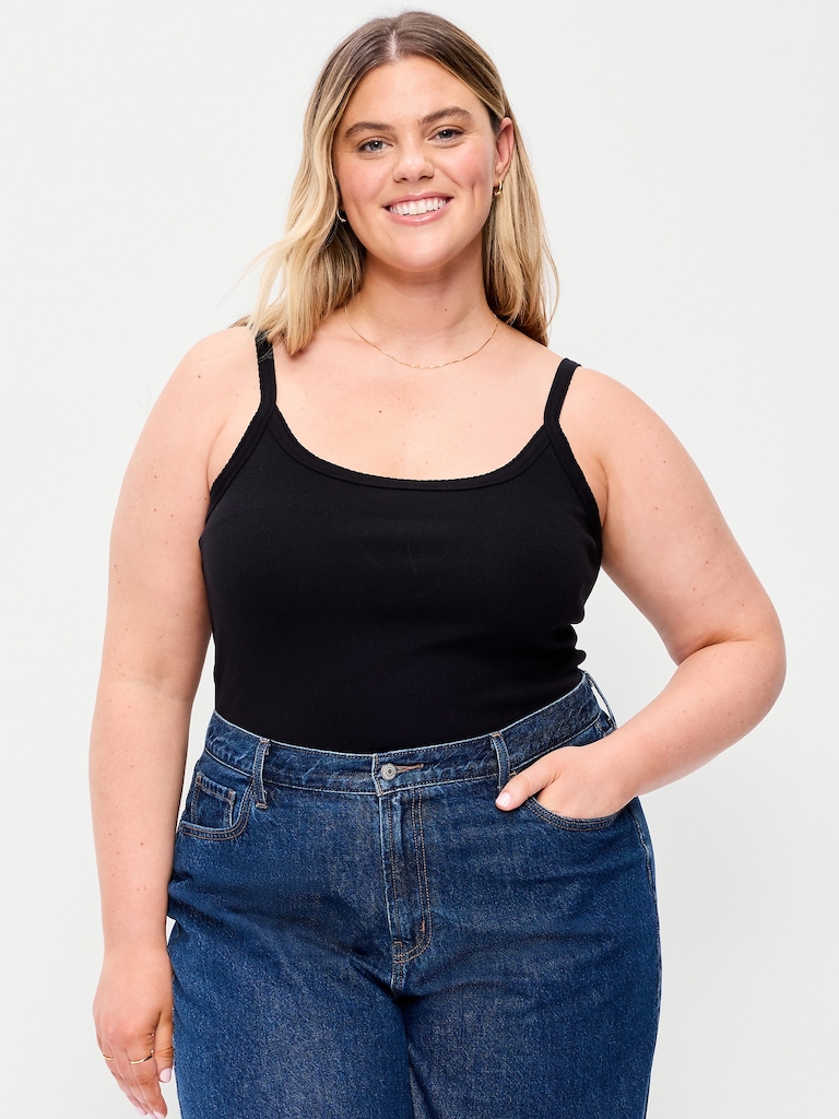 Rib-Knit Cami Tank Top