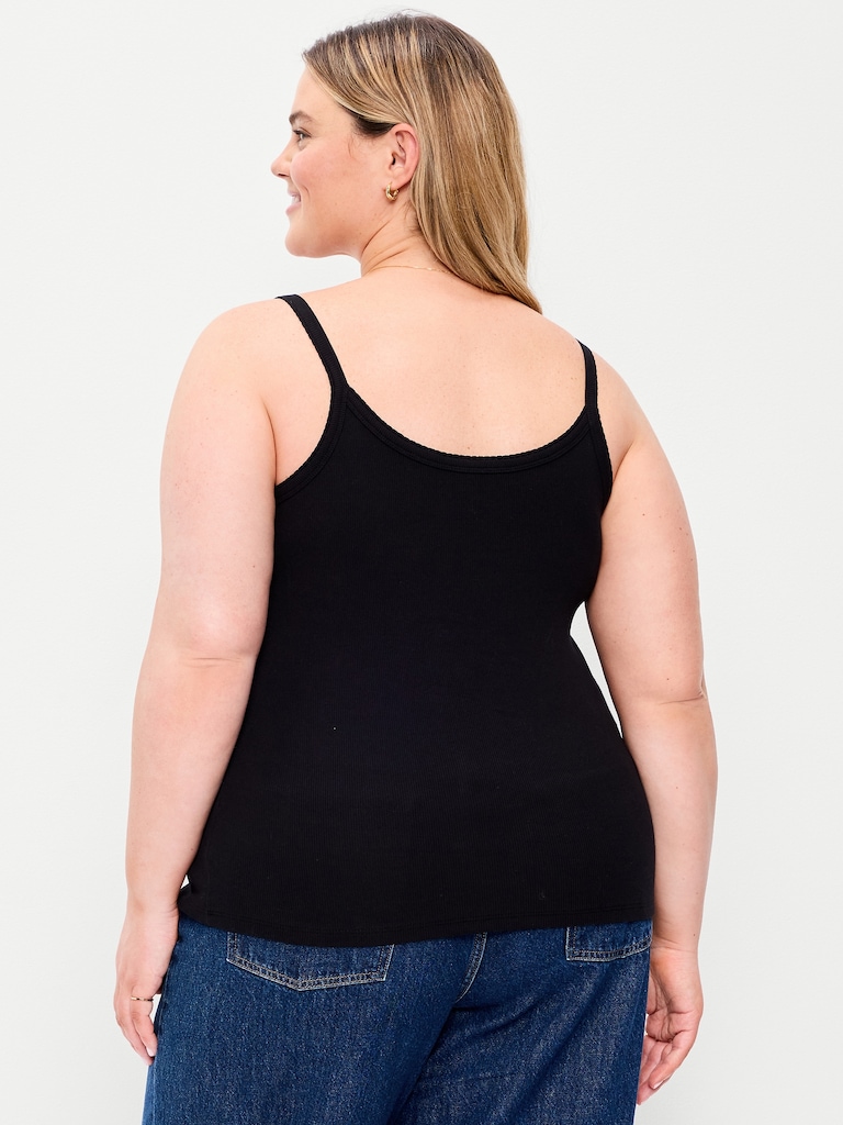 Rib-Knit Cami Tank Top