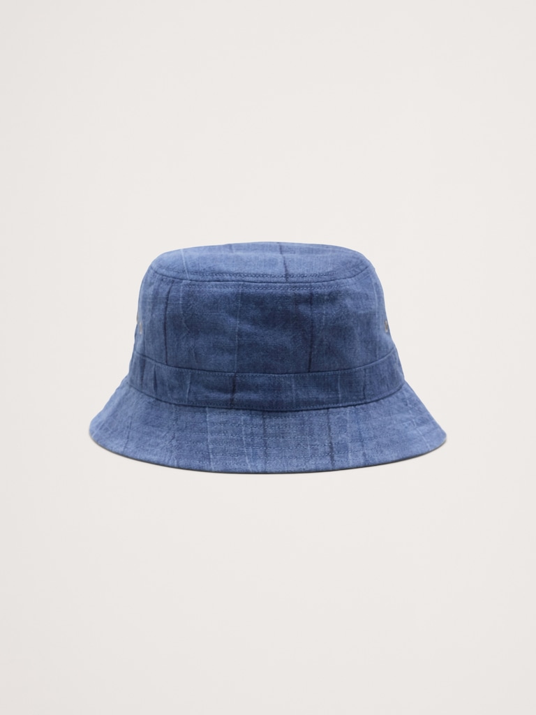 Textured Ramie-Cotton Bucket Hat