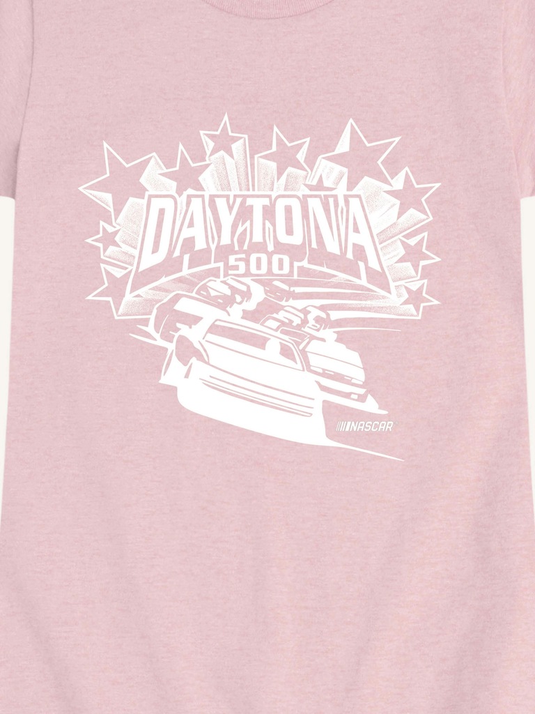 NASCAR Daytona 500 Stars And Stripes Short Sleeve Graphic T-Shirt For Girls