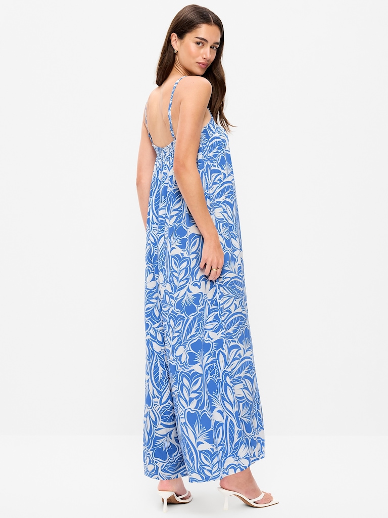 Airy Smocked Jumpsuit