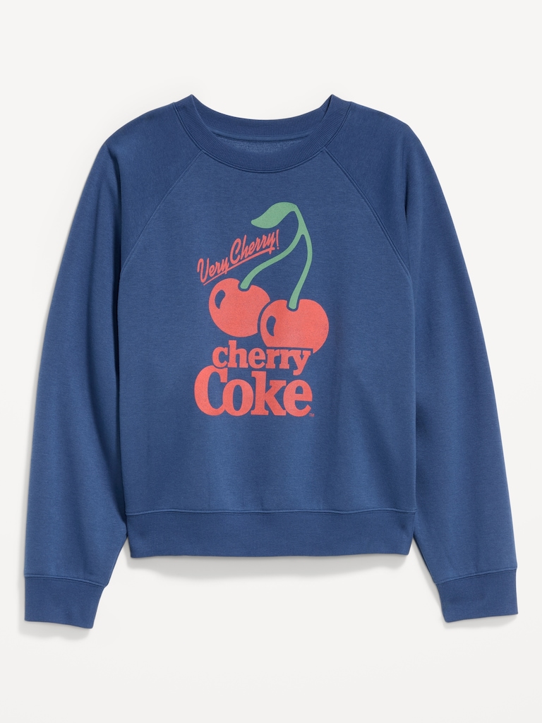 Oversized Raglan Graphic Sweatshirt