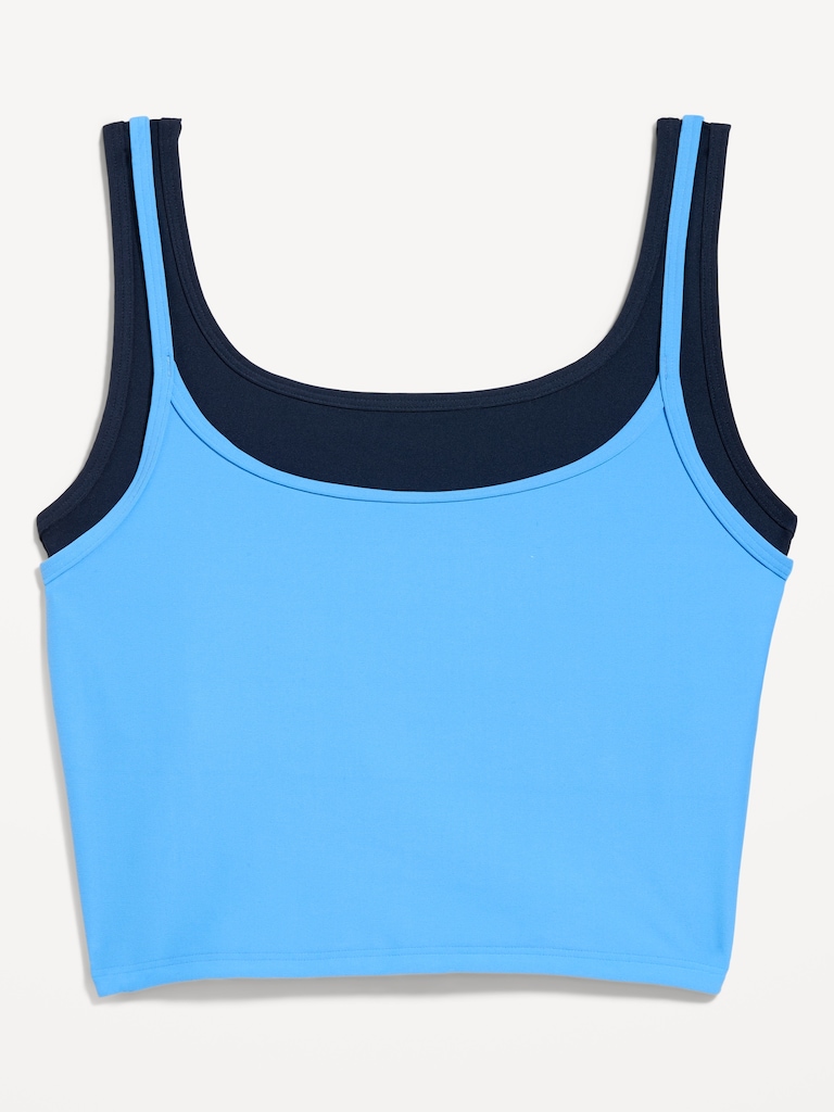 PowerSoft Layered Longline Bra