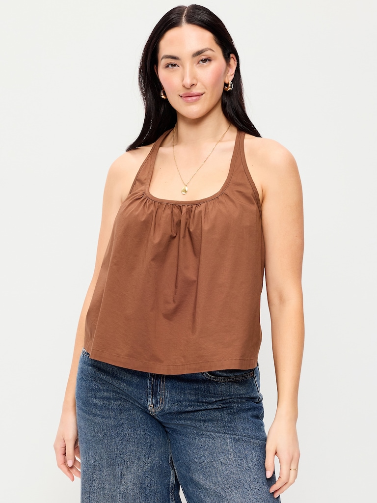 Sleeveless Trapeze Tank Top
