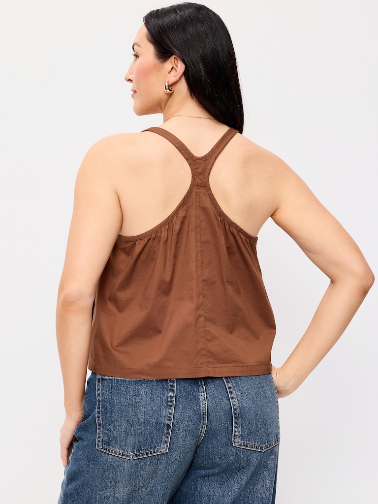 Sleeveless Trapeze Tank Top