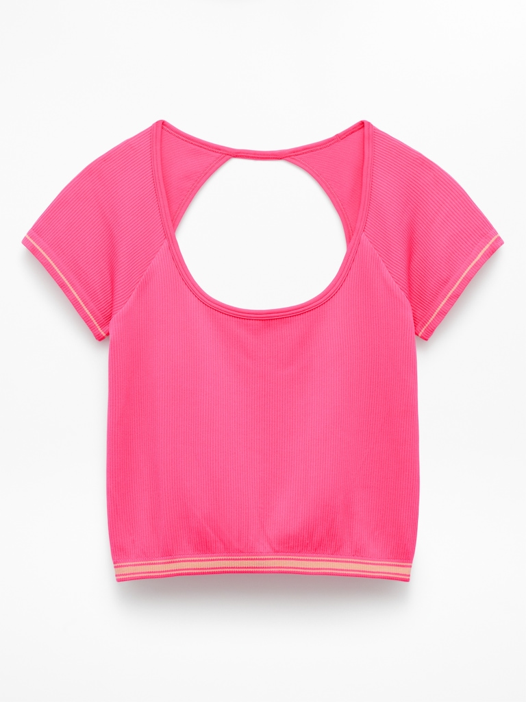 Recharge Seamless Open Back Tee