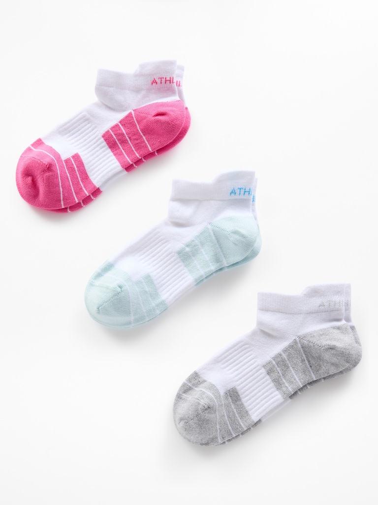 Athleta Girl Everyday Ankle Sock 3-Pack