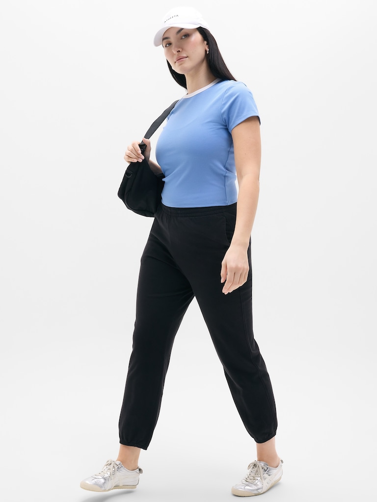 Signature Rib Crop Tee