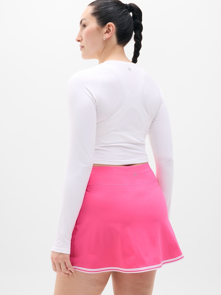 Crosscourt High Rise Tipped 14" Skort