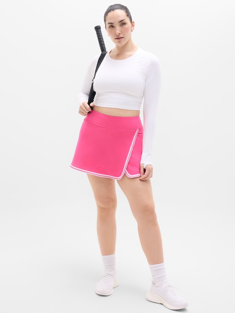 Crosscourt High Rise Tipped 14" Skort