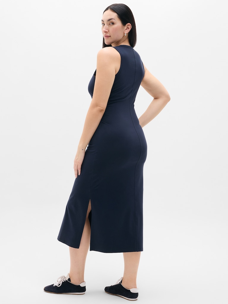 Essential V-Neck Midi Dress