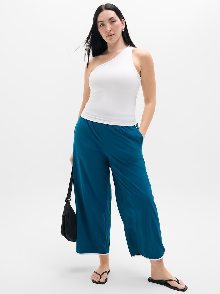 Signature Rib Asym One Shoulder Support Top