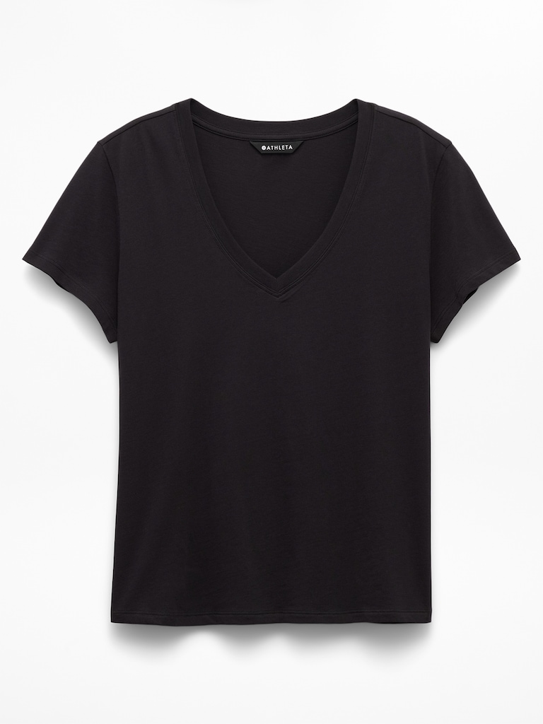 Favorite Cotton V-Neck Tee