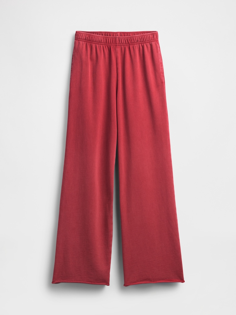 VintageSoft Terry Wide-Leg Sweatpants