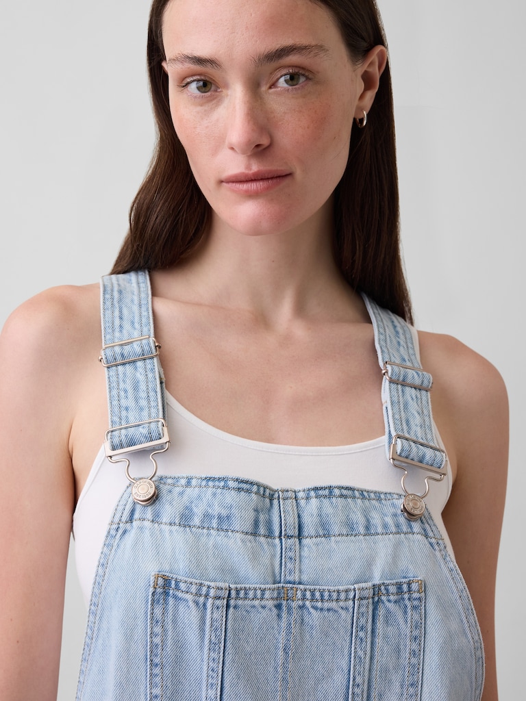 UltraSoft Denim Loose Shortalls