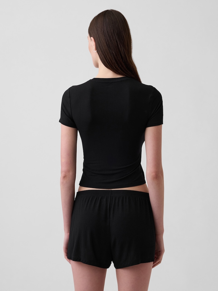 Softest UltraFine Rib Modal PJ T-Shirt