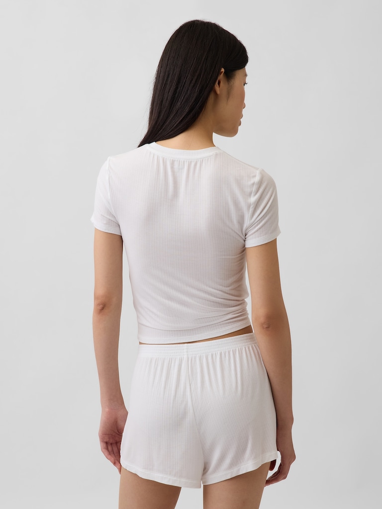 Softest UltraFine Rib Modal PJ T-Shirt