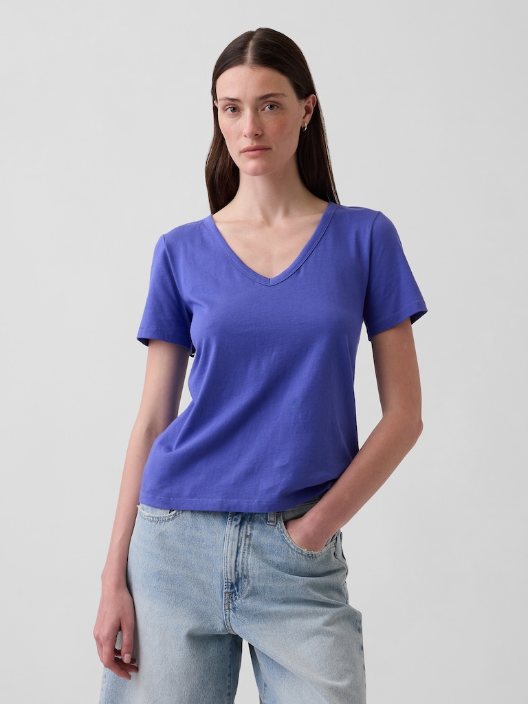 Organic Cotton VintageSoft V-Neck T-Shirt