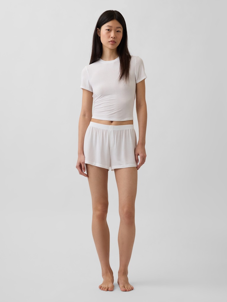 Softest UltraFine Rib Modal PJ Shorts