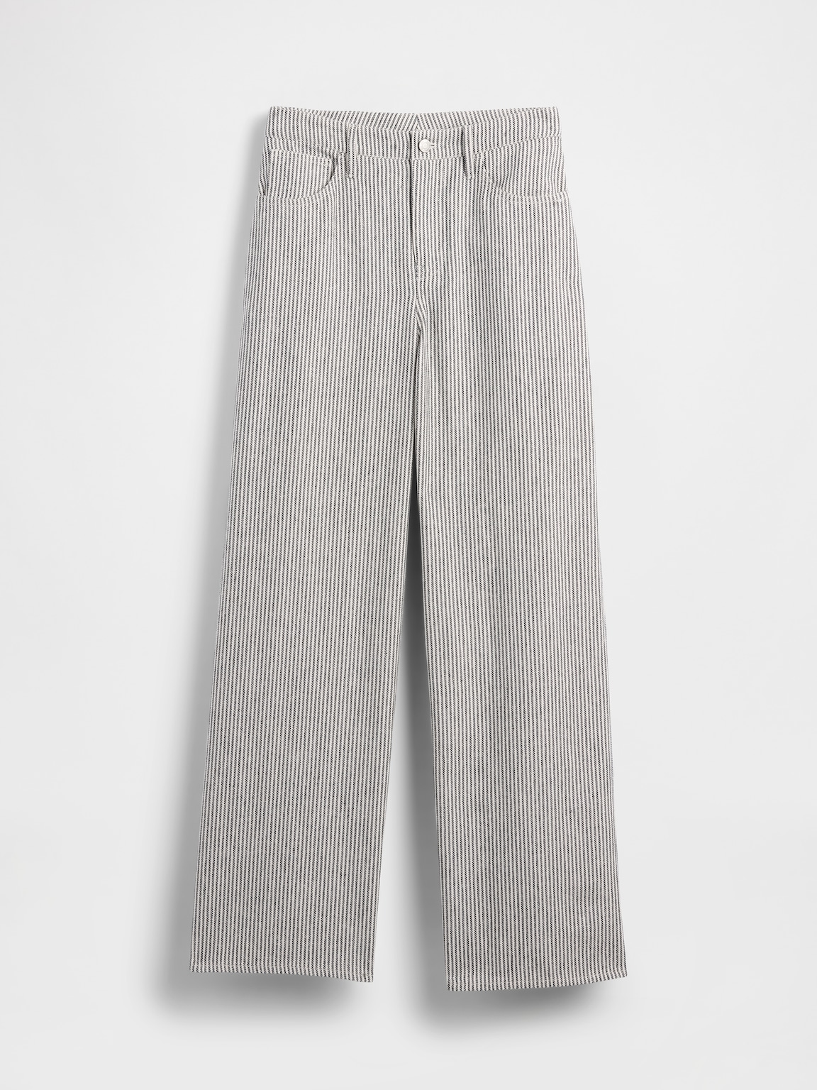 Linen-Cotton Wide-Leg Pants