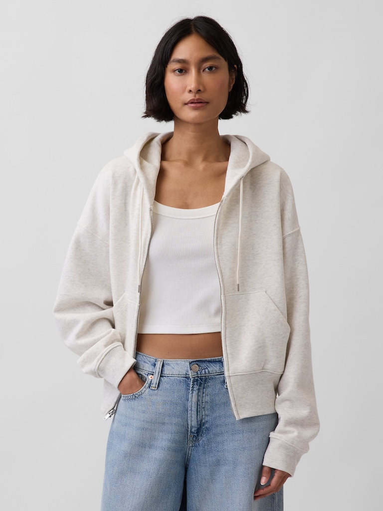 VintageSoft Wedge Zip Hoodie