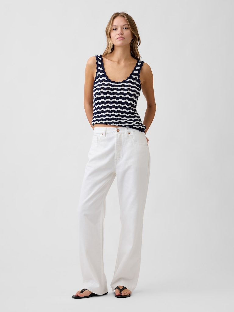 Crochet Scoopneck Tank Top