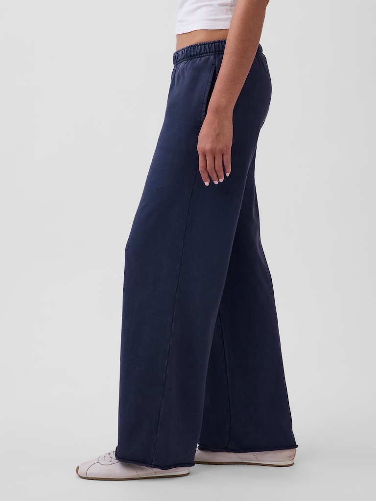 VintageSoft Terry Wide-Leg Sweatpants
