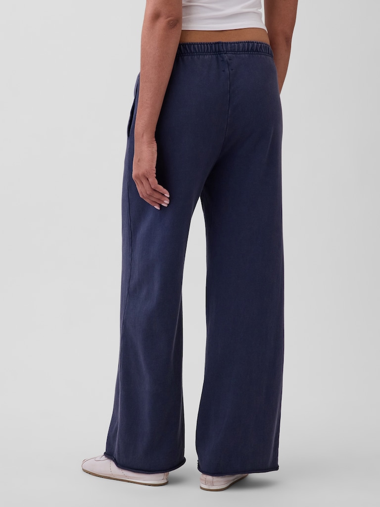 VintageSoft Terry Wide-Leg Sweatpants