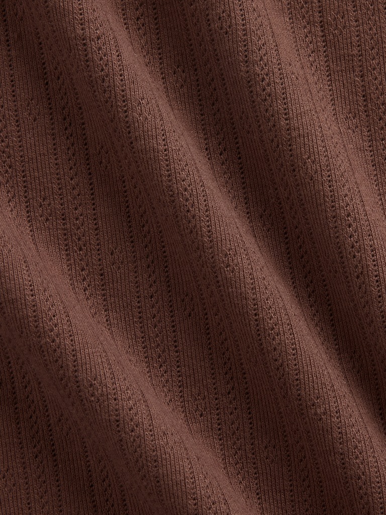 Pointelle Crewneck T-Shirt