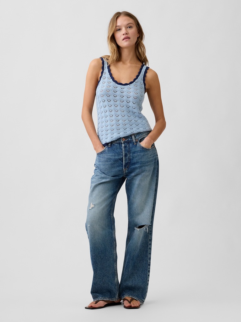 Crochet Scoopneck Tank Top